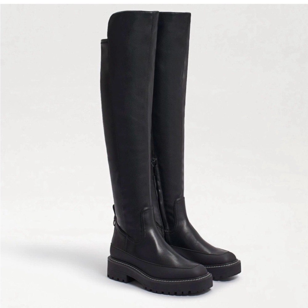 Sam Edelman Lerue Vegan Leather Over The Knee Boot‎ Women’s 7.5 NWOT